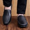 Fashion Soft Luxury Brand Flats Leather Men's All-match Loafers Slip-On Comfortable Walking Shoes Classic Business Casual Shoes for Men