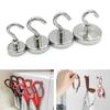 30pcs Premium Stainless Steel Magnetic Hooks Multi-Purpose Home Kitchen Storage Hook Hole-Free Strong Magnetic Holder