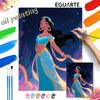 Princess Oil Painting Hand Painting Coloring Painting Handmade Diy Home Decoration Gift
