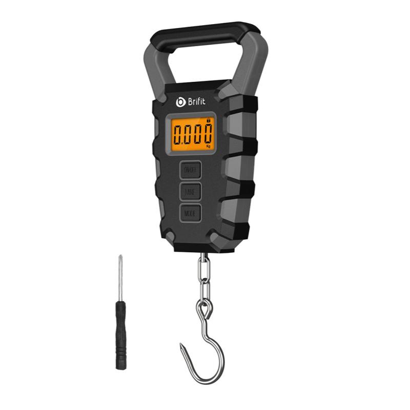 50KG Digital Fishing Scale with Ruler Portable Travel Luggage Weighing Scale Digital Fishing Scale Kitchen Food Scale