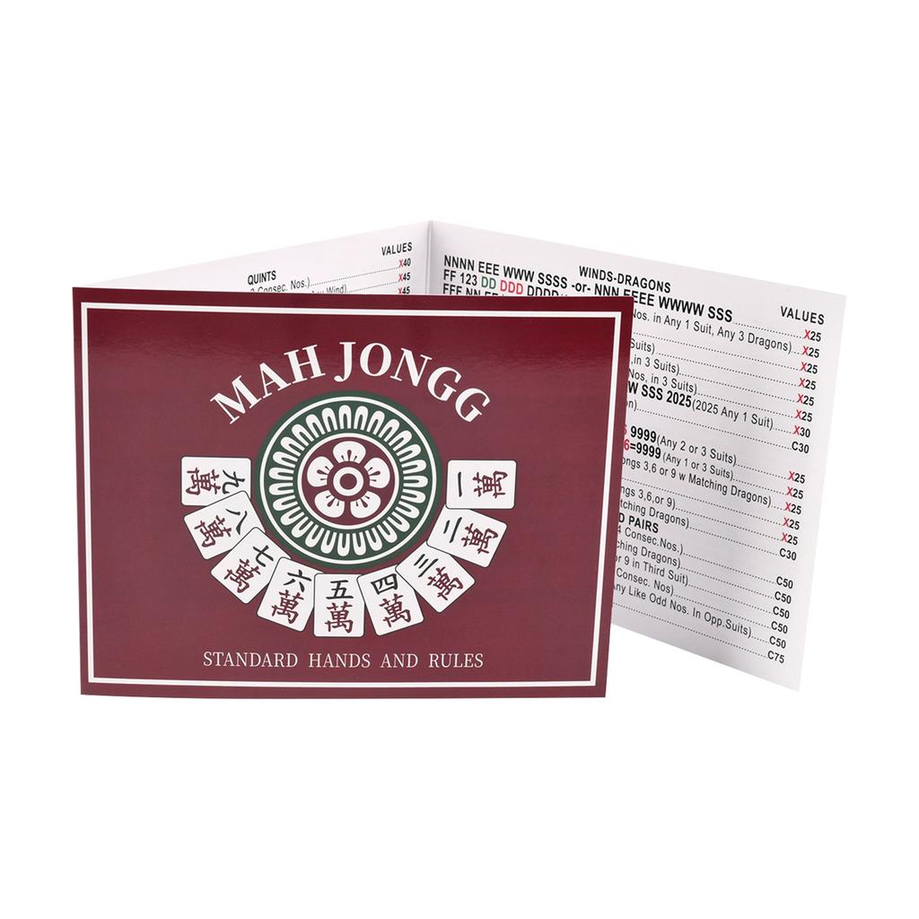 4 Cartes PC, Cartes Standard Officiel Mains Et Règles Cartes Fiche de Score Grande Impression