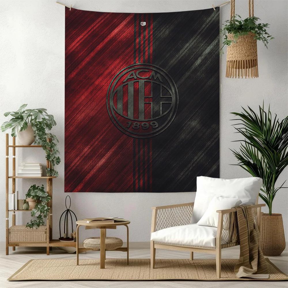 Ac Milan Wall Decor Tapestry Art For Pet Memorial Birthdaywedding Party Backdrop Family Gift