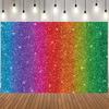 Flash Rainbow Background - Happy Party Decoration Princess Colorful Unicorn Flash Photography Background Banner