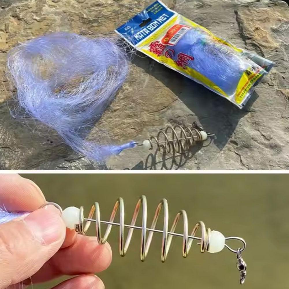 5Pcs Fishing Net Keeping Lures High Quality Fishing Gill Shoal Sticky Copper Fish Accessories C A7N6