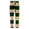 Gestreifte Pyjamahose Nachtwäsche Lässig Kordelzug Elastischer Bund Hose Bequem Gerade Yoga Lockere Hose