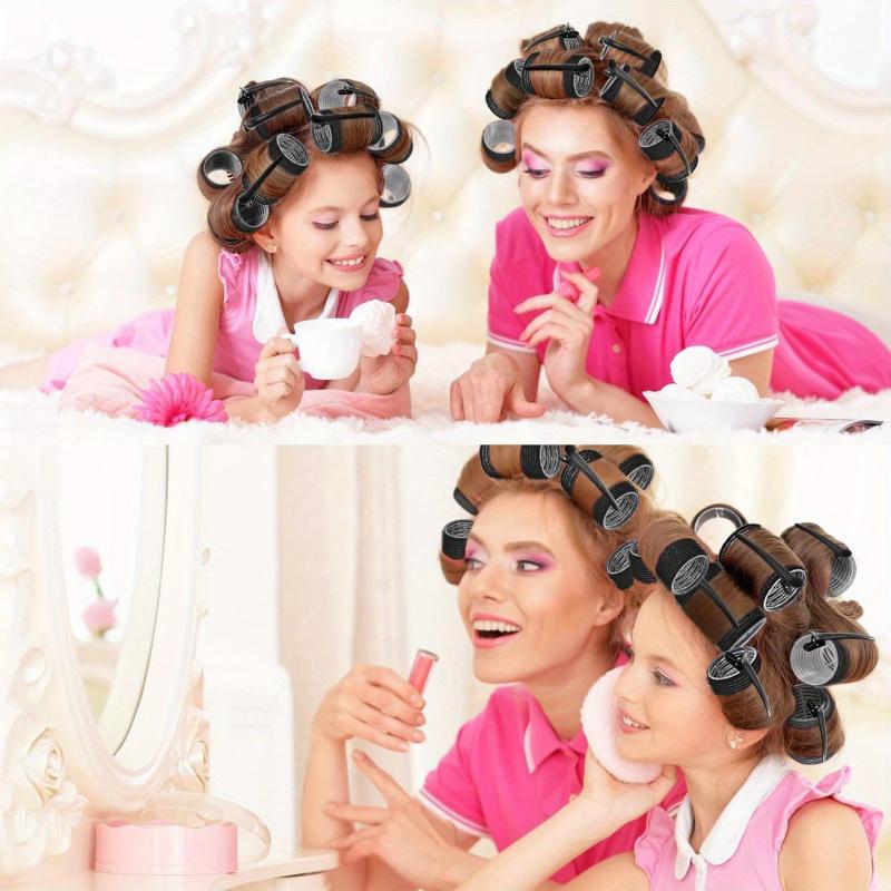 Self Grip Hair Rollers With Duckbill Clips For Bangs And Root Volume, Reusable Curling Tools For Daily Home Hair Styling