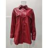Women's Spring Autumn Leather Jacket with Lapel and Button Closure Suit Clothing Spring New Genuine Female Top Grade Coffee Casual Short Thin Coat