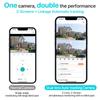 Outdoor-WLAN-PTZ-Kamera 4K 8MP HD Dual-Objektiv Dual-Screen-Kamera AI Auto Tracking 4MP Videoüberwachung Polizei Lichtalarm iCSee