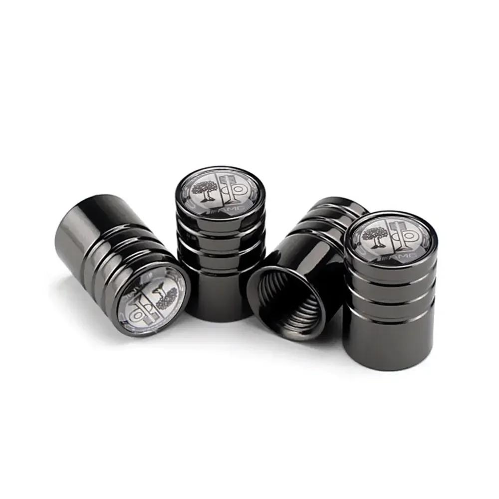 C200 E200 Ny 2025 För Mercedes Benz 4st Metallpläterade Bil Lastbil Cykel Däckventilkorkar Fälgstam Kapslar Ventiler För Mercedes Benz