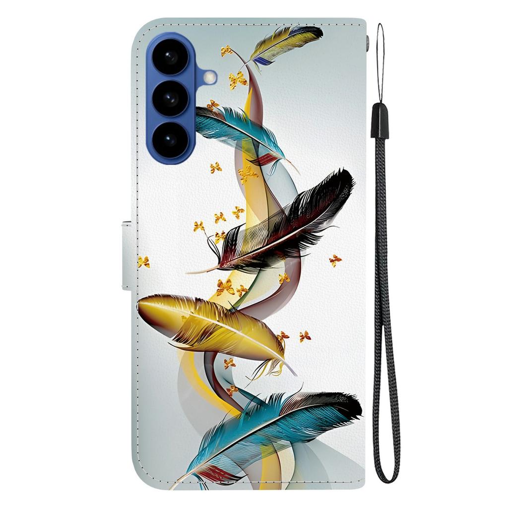 For Samsung Galaxy A57 5G Case Pattern Printing Leather Flip Wallet Phone Cover with Lanyard