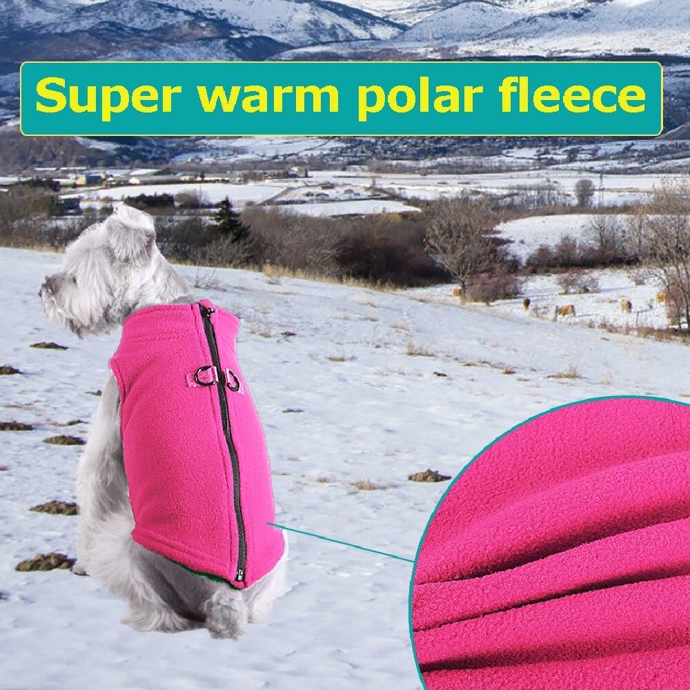 Fleece Warm Dog Clothes Puppy Pet Cat Jacket Winter Puppy Clothing Bulldog Coat Pug Costume Poodle
