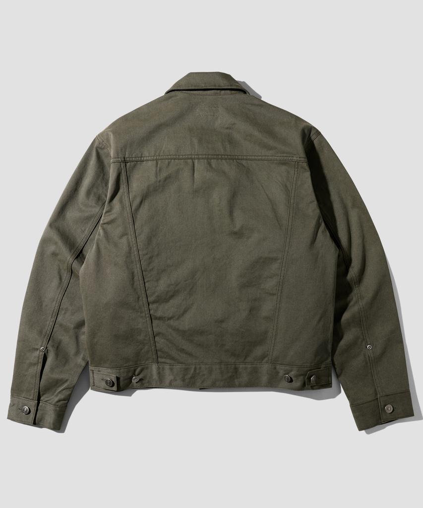 Perstep New Form Cotton Trucker Jacket Khaki Juot4692