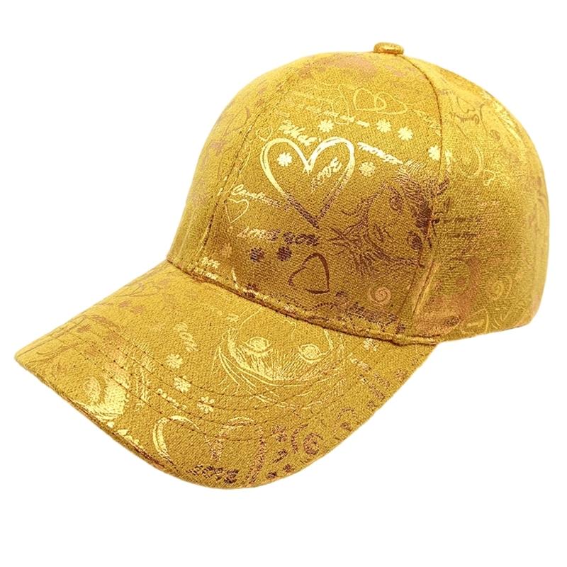 

Sun Resistant Baseball Cap with Geometric Pattern Hard Top Adjustable