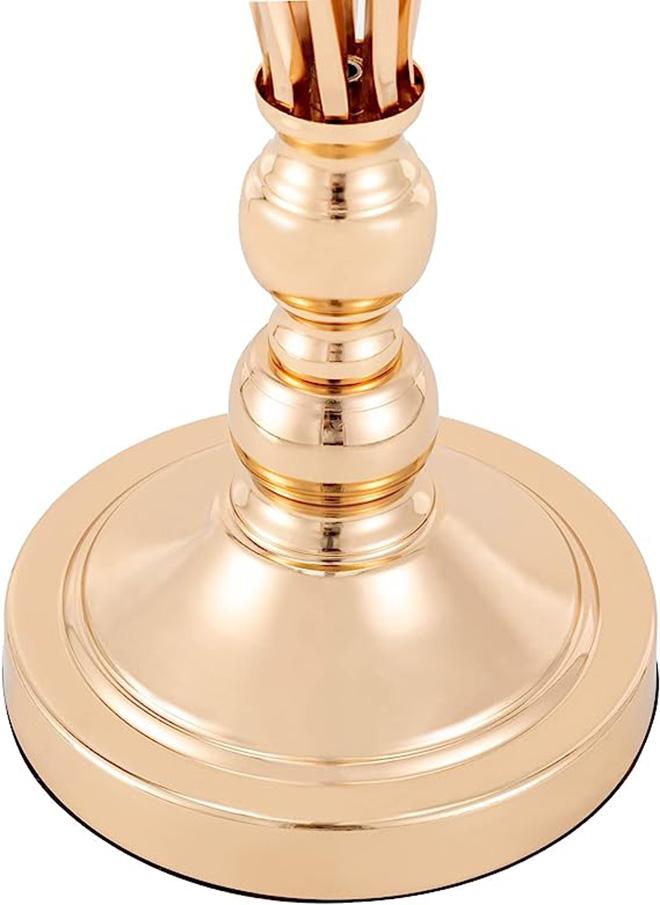 Dropship Metal Diamond Crystal Multi-Functional Gold Tall Vases Wedding Banquet Centerpieces Vase for Party Decoration
