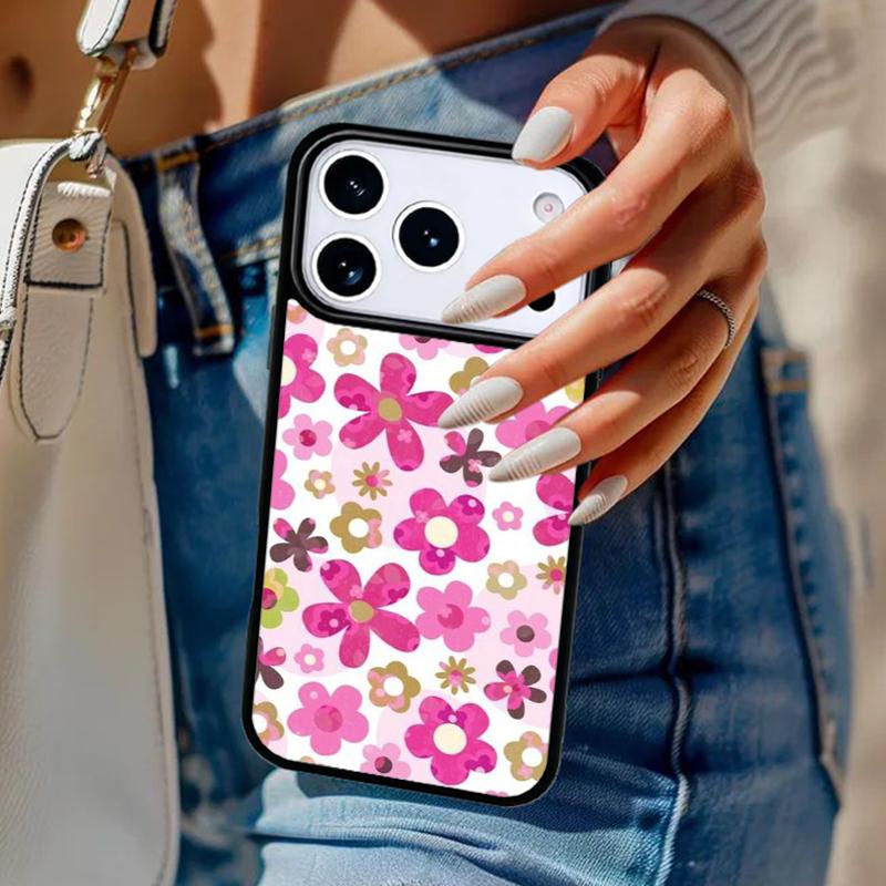 Floral Pattern Flowers Collage Phone Case For iPhone 17 Air 14 15 13 12 Max Cover For Apple 14 15 16 16e 11 Pro Max Plus Coque
