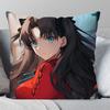 1Pc Tohsaka Rin Japanese Adventure Game Fate Pillow Case Square Pillow Bedroom Sofa Leisurecar Living Room Home Decoration 40X40