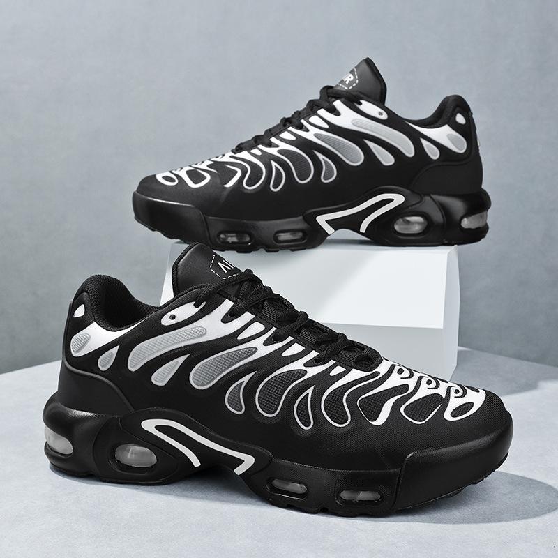 Herren-Sport- und Freizeitschuhe in Übergröße mit dicker Sohle, Fliegenstrick-Luftpolster-Reiseschuhe, Laufschuhe, Herren-Mesh-Paarschuhe