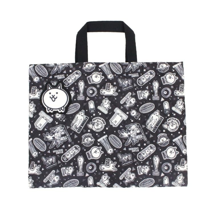 Takanami Create Quilted Lesson Bag,  The Battle Cats  Black [141702], for Schoolchildren, Toddlers, and Children, Perfect for Kindergarten, School Ent