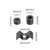 uxcell Guitar String Tree String Retainer Replacement for Electric Guitar and Bass with 1 Set Guide, Black, Parts, Screws,