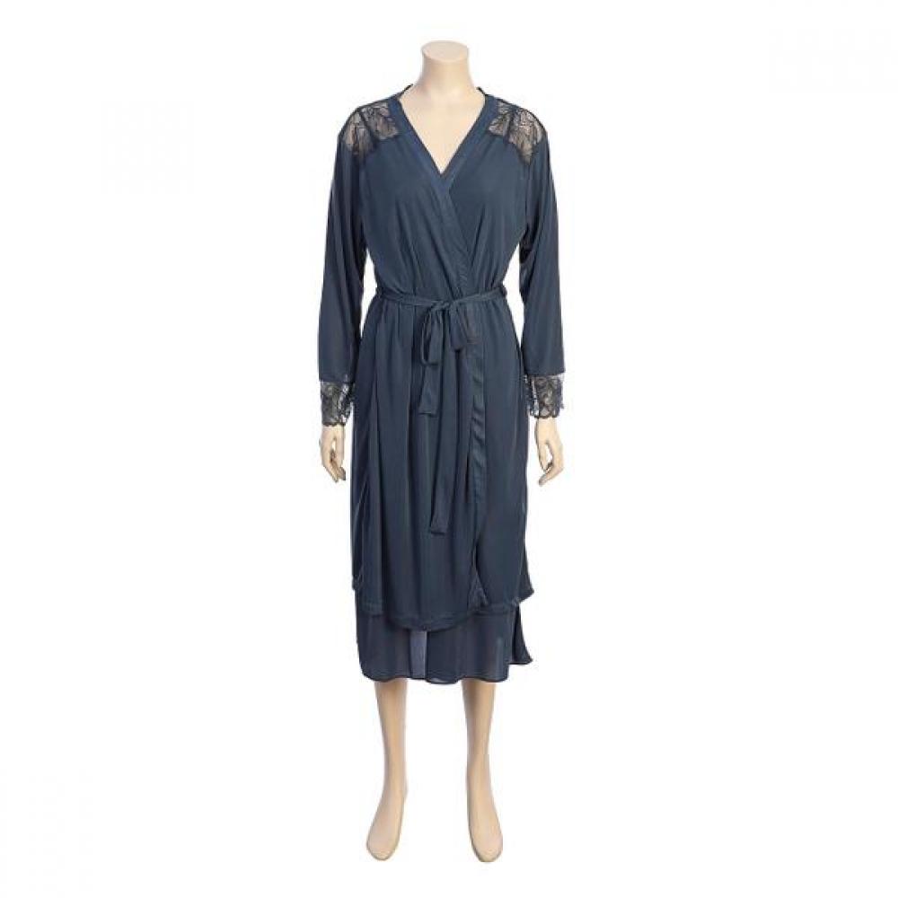 

Barbara Blue Gray Vegasmooth Lace Robe Gown Gw4807r blue gray/90