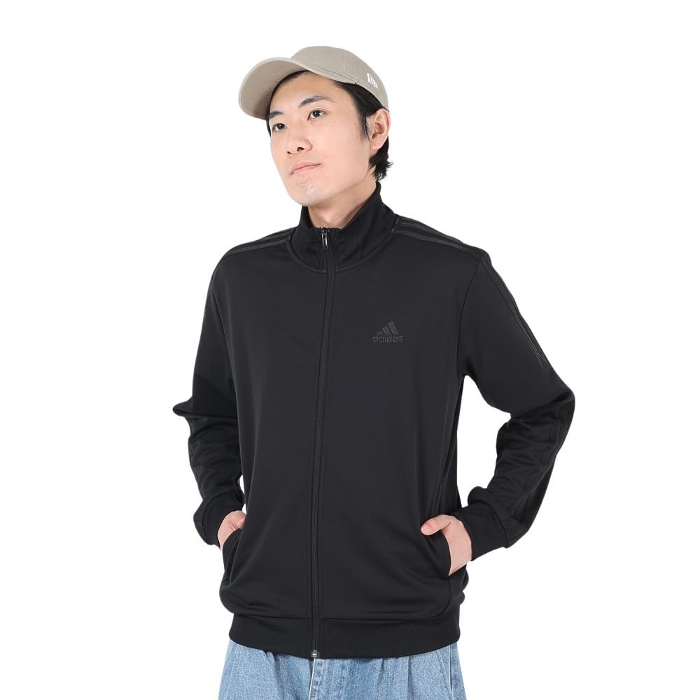 

Adidas Regular Fit Double Knit Track Top BXF58 Size S Men s 3-Stripes Black/Black (IK7330)