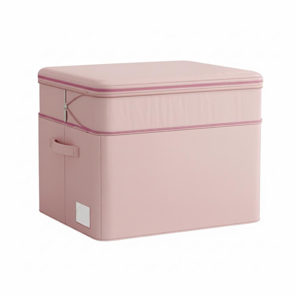 

Dustproof Clothes Quilt Storage Bag Oxford Cloth Toys Storage Container for Home M розовый