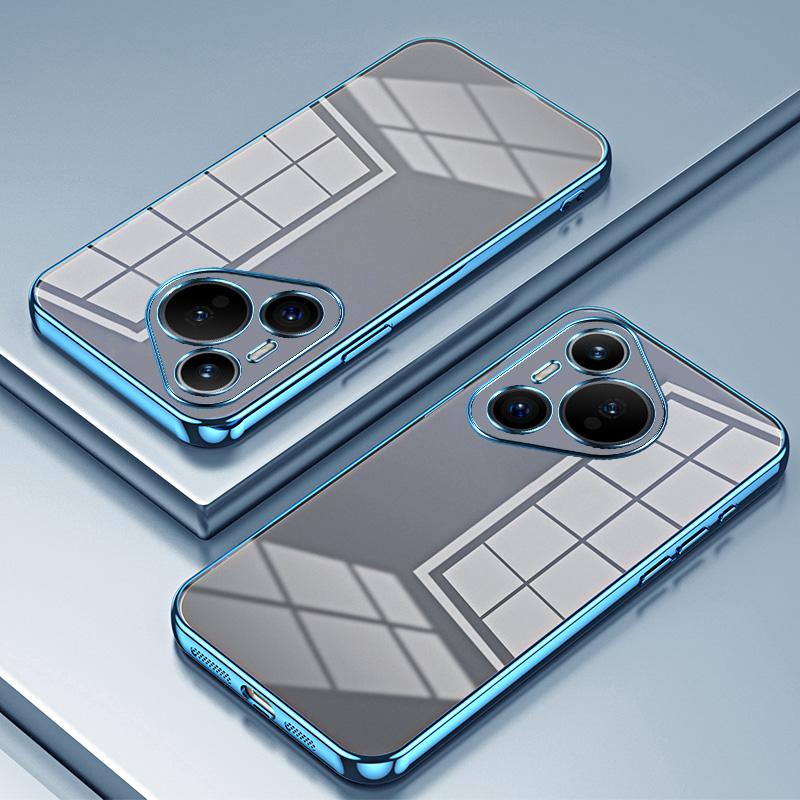 For Huawei Pura 70 Case TPU Transparency Electroplating Phone Cover