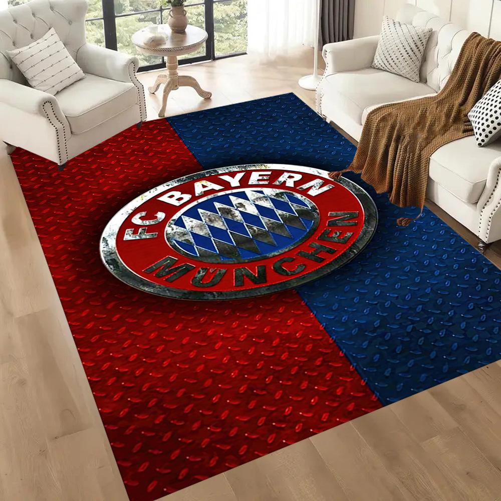 Bayern Munich Crest Design Square Rugs Are a Great Choice for Living Rooms, Bedrooms, Home Décor, and As Gifts