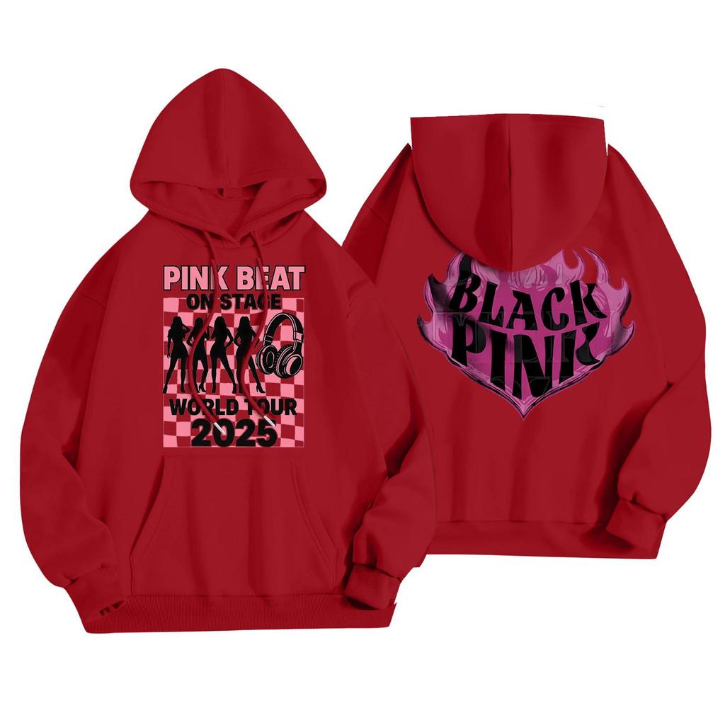 Dámská módní ležérní mikina s kapucí, dlouhým rukávem a potiskem