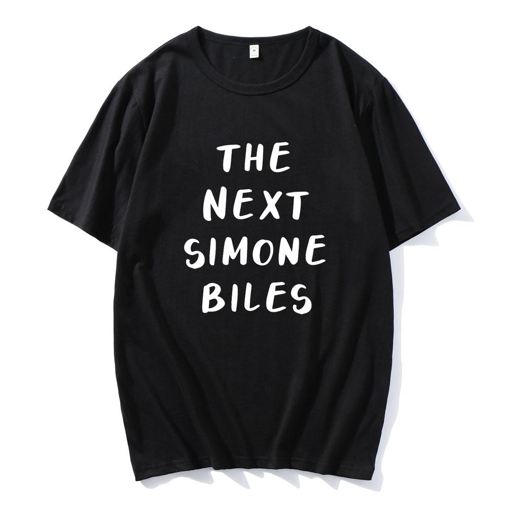 The Next Simone Biles Tshirts Letter Printing Clothes Summer Cotton Short Sleeve Tee-shirt Casual Men/Women Unisex Streetwear