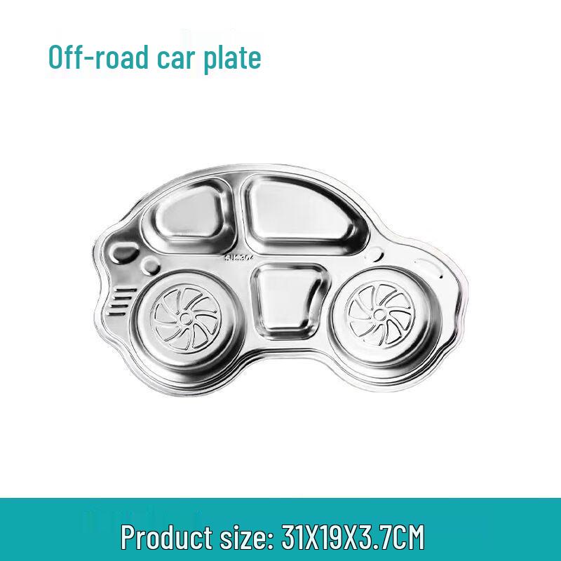 Amour 304 Stainless Steel Kids Divided Meal Plate