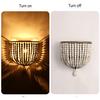 European-Style Retro Wooden Bead Wall Lamp E27/E26 Bedroom Bedside Loft Corridor Porch Cafe Lighting Wall Lamp