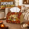 1pc Cozy Woodland Autumn Tissue Box | Multi-Functional Fall Napkin Dispenser, Two Sizes Available Suitable for Home, Thanksgiving Parties, Squirrel Pu