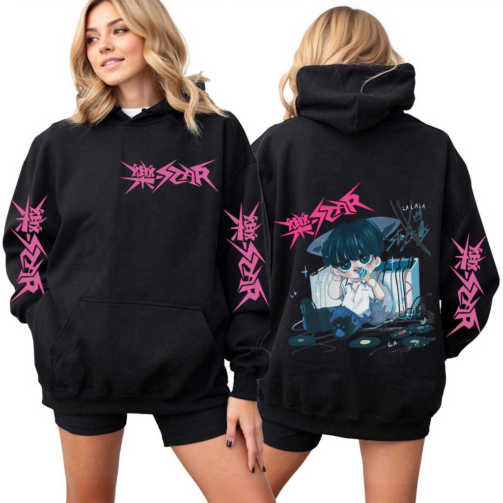 Women's Fashion Casual Outfit Sweatsuit Long Sleeve Top Printed Hooded Sweatshirt