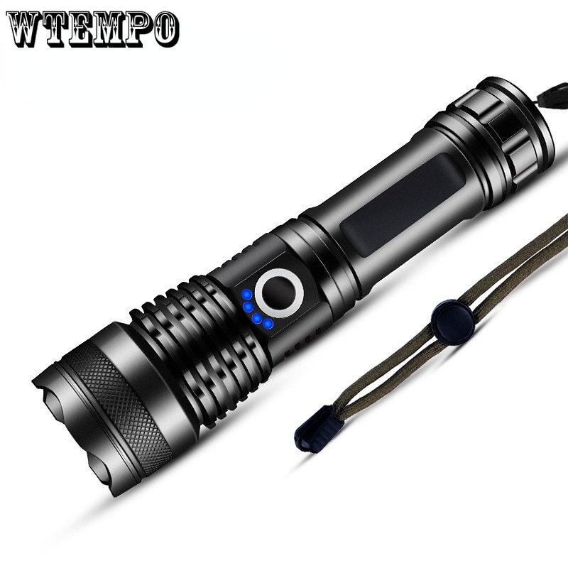 P50 Strong Light Flashlight LED Distant Light Multi-functional Telescopic Outdoor USB Rechargeable Lighting Flashlight