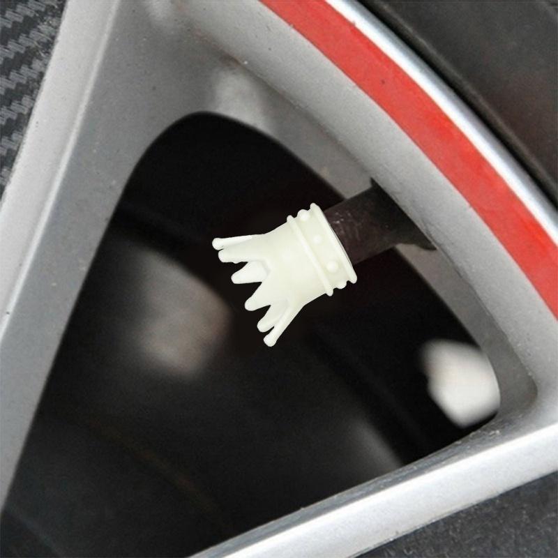 2 X Universal Golden Crown Car Truck Bike Tire Air Valve Stem Caps Wheel Rims Bike Acessorios
