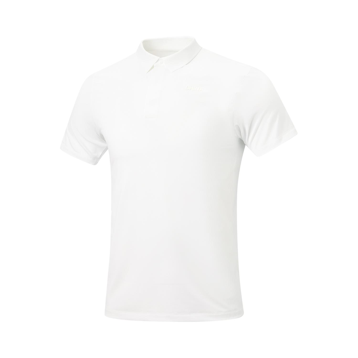 Li Ning Honor Gold Logo | Polo Shirt Men s White APLW297-4 2XL