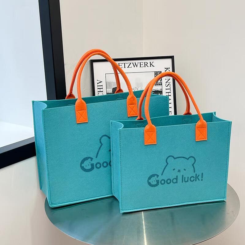 

HANDUNYOU Large Felt Shopping Tote Bag