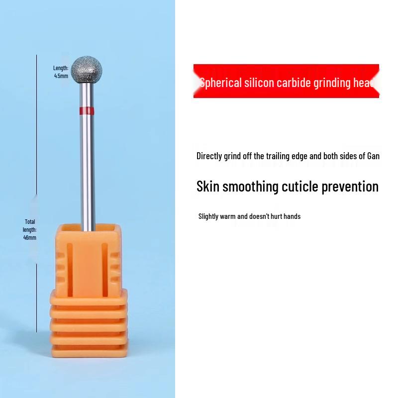 Tungsten Carbide Drill Bit with Ceramic Grinding Head for Cuticle Removal and Russian Manicure Prep