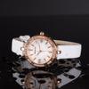 Fashion Diamond-Encrusted Ladies Watch Light Luxury Fritillary Round Dial Belt Waterproof Rose Gold Watch