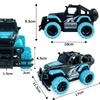 Maßstab RC Jeep Stunt Car mit Seitenfernbedienung Groß für Grundschulgeschenk 2,4 GHz 1/20 Offroad Lichter, Steuerung, Reifen, Anfänger, Jungen, Schüler,