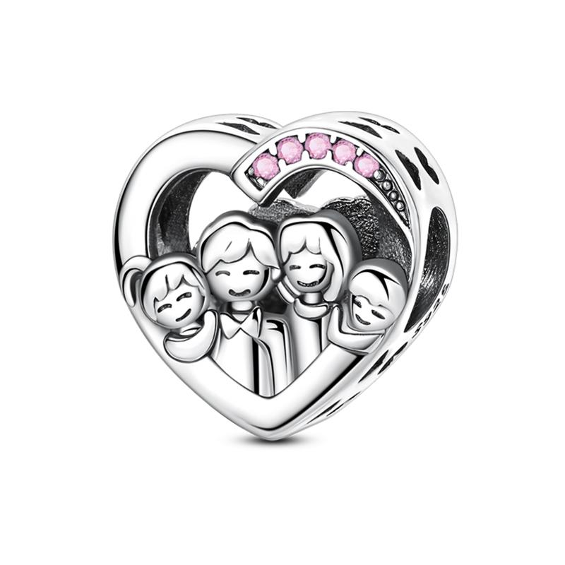 Original Design Copper Charms Beads Ballet Angel Family Perfume Dress Candy Fit 3Mm Bracelets Diy Birthday Jewelry