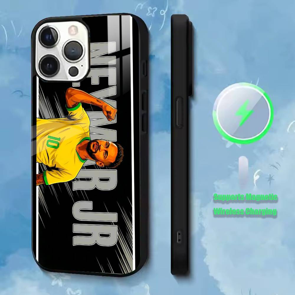 Football  NEYMAR JR-10  Phone Case For iPhone17,16,15,14,13,12,11 Plus,Pro Supports Magnetic Wireless Charging iPhone13PRO
