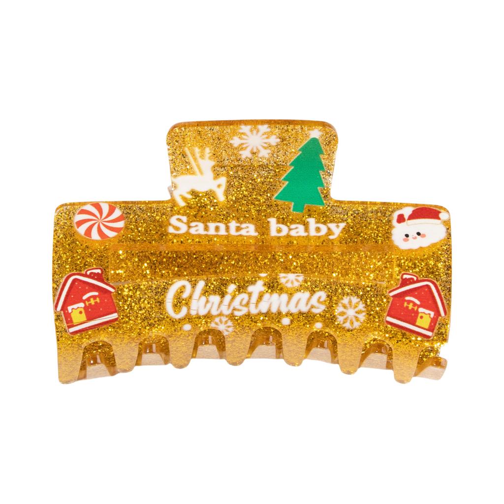 Spinka do włosów z poroża Duży klips do włosów Modna świąteczna ozdoba Chwytak Świąteczne spinki Narzędzie do stylizacji włosów Ozdoby