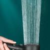 Duschkopf, wassersparend, schwarz, 5 Modi, verstellbare Hochdruckdusche, Ein-Tasten-Stopp-Wassermassage