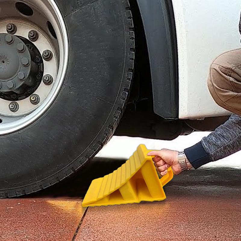 Automobilio priekabos rato kaladėlė Atspari dilimui Transporto priemonės Sunkvežimio Padangos Sustabdymo Blokas Neslystančios Parkavimo Pleištai Automobilio Stopas Rato Geometrijos Blokas