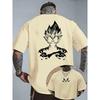 Hot Sale Bandai Dragon Ball Z Majin Vegeta Minimalist Print T-shirt Unisex Harajuku Oversized T-shirt Casual Loose Short Sleeve Crew Neck Summer Tops