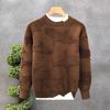 Autumn Winter Fashion Round Neck Long Sleeve Solid Sweaters Men's Clothing Casual All-match Warm Simplicity Knitting