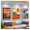 Canvas Paintings Vintage Wall Kraft Posters Coated Stickers Home Decorative Gift Visit Africa Morocco Desert Travel