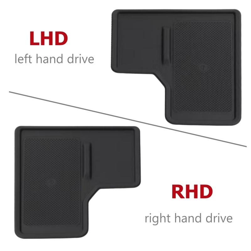 För Land Cruiser Prado 250 LC250 J250 2025 Trådlös Laddning Silikon Skyddsdyna Förvaringslåda Interiörtillbehör